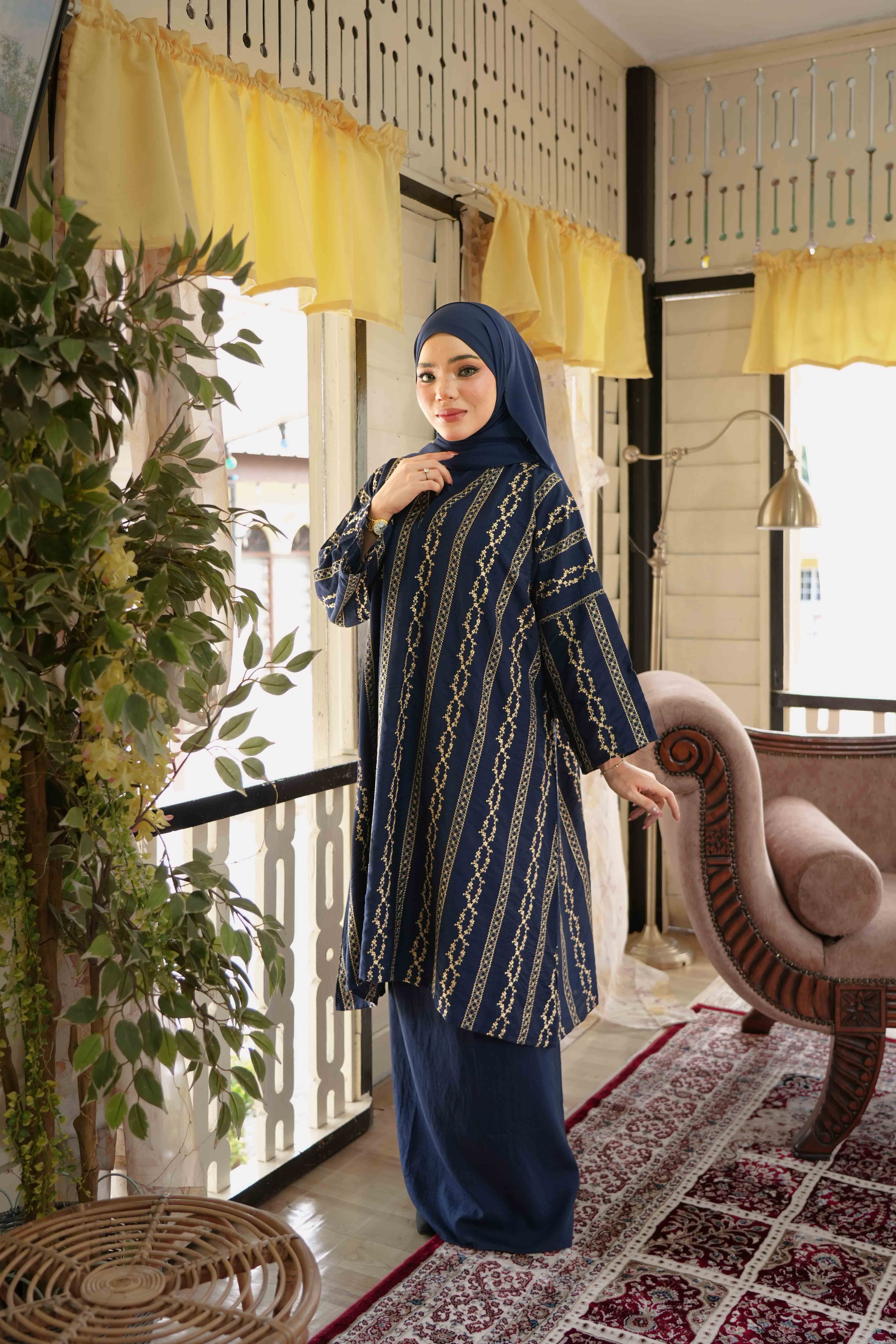 Rania Classic Navy Blue-2